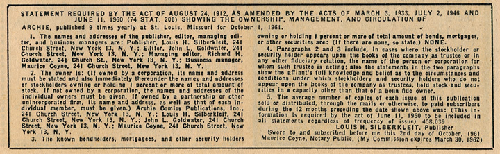 Statement of Ownership